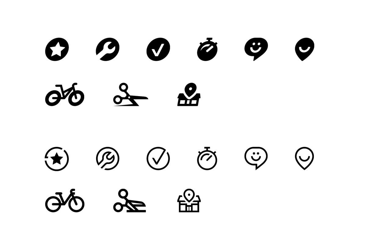 Neu designte Icons für Little John Bikes